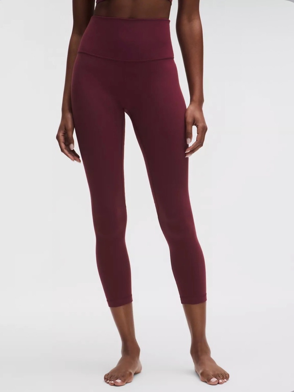 lululemon Align™ High-Rise Pant 25" - size 4 - Burgundy Bay
